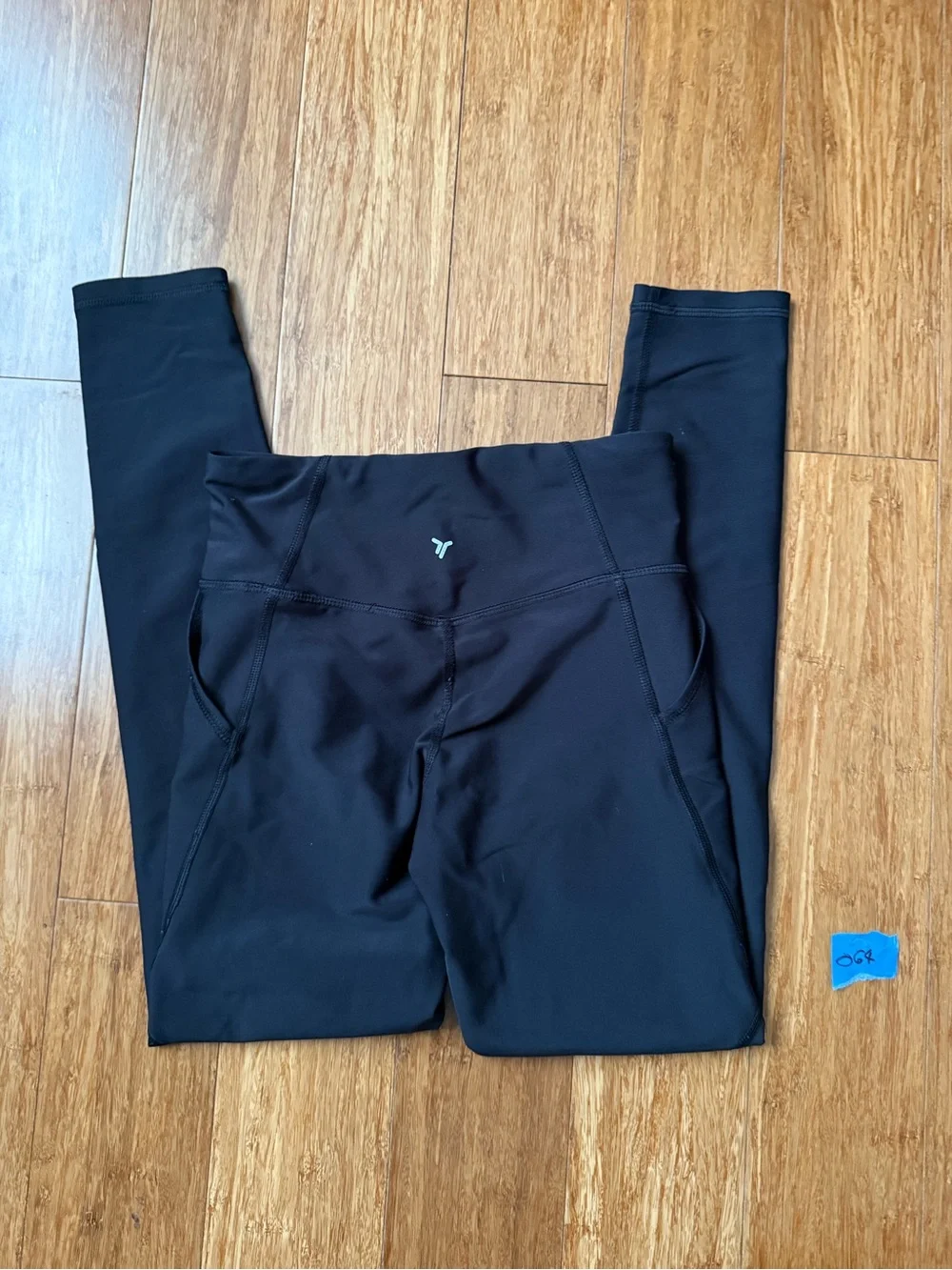 Old Navy Active Powersoft High Rise Girls Black Stretch Go-Dry Leggings - M (8)